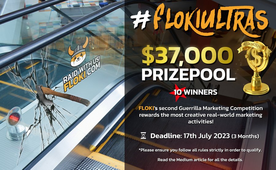 FlokiUltras 2.0 marketing contest. $37,000 in prizes 💰